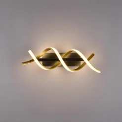 Sequence LED-væglampe, dæmpbar, CCT, messing