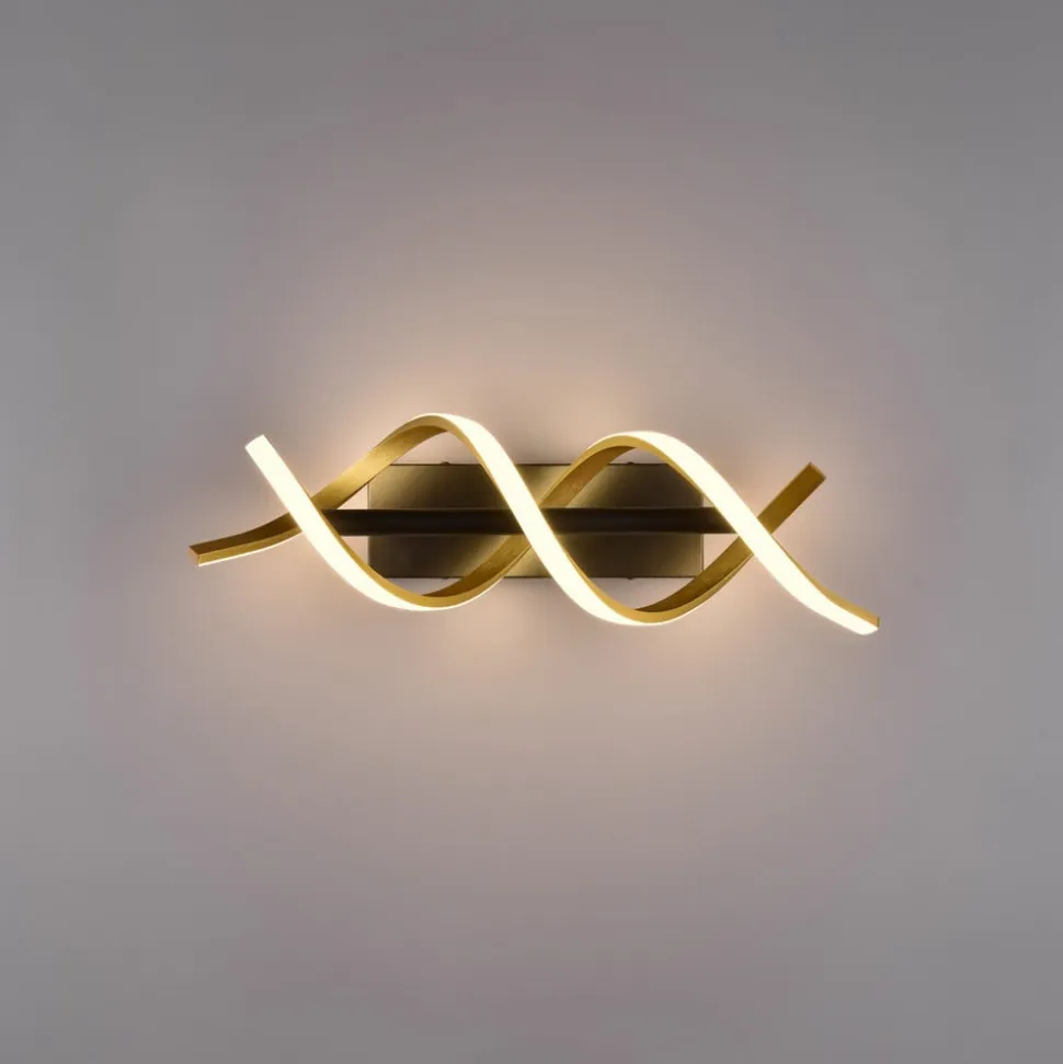 Sequence LED-væglampe, dæmpbar, CCT, messing