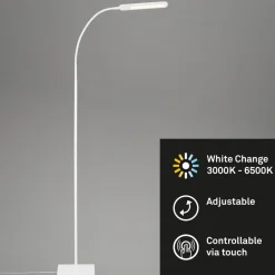 Servo LED-gulvlampe, kan dæmpes, CCT, hvid