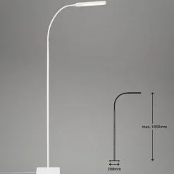 Servo LED-gulvlampe, kan dæmpes, CCT, hvid