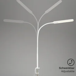 Servo LED-klemmelampe, kan dæmpes, CCT, hvid