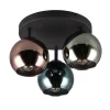 Sheldon loftlampe med 3 glas-kugleskærme