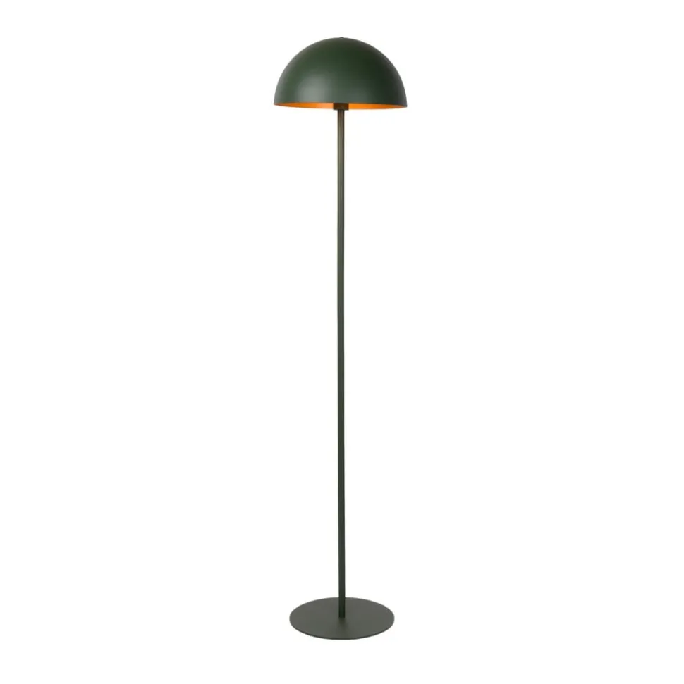 Siemon gulvlampe af stål, Ø 35 cm, grøn