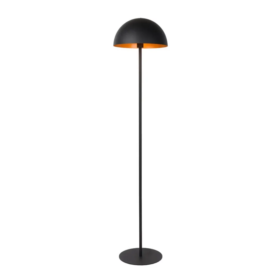 Siemon gulvlampe af stål, sort