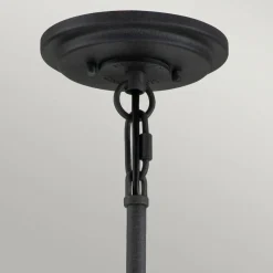 Silas lysekrone, sort, 6 lyskilder, Ø72,3cm