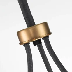 Silas lysekrone, sort, 3 lyskilder, Ø 42,2cm