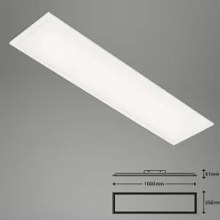 Simple LED-panel, hvidt, ultrafladt, 100 x 25 cm