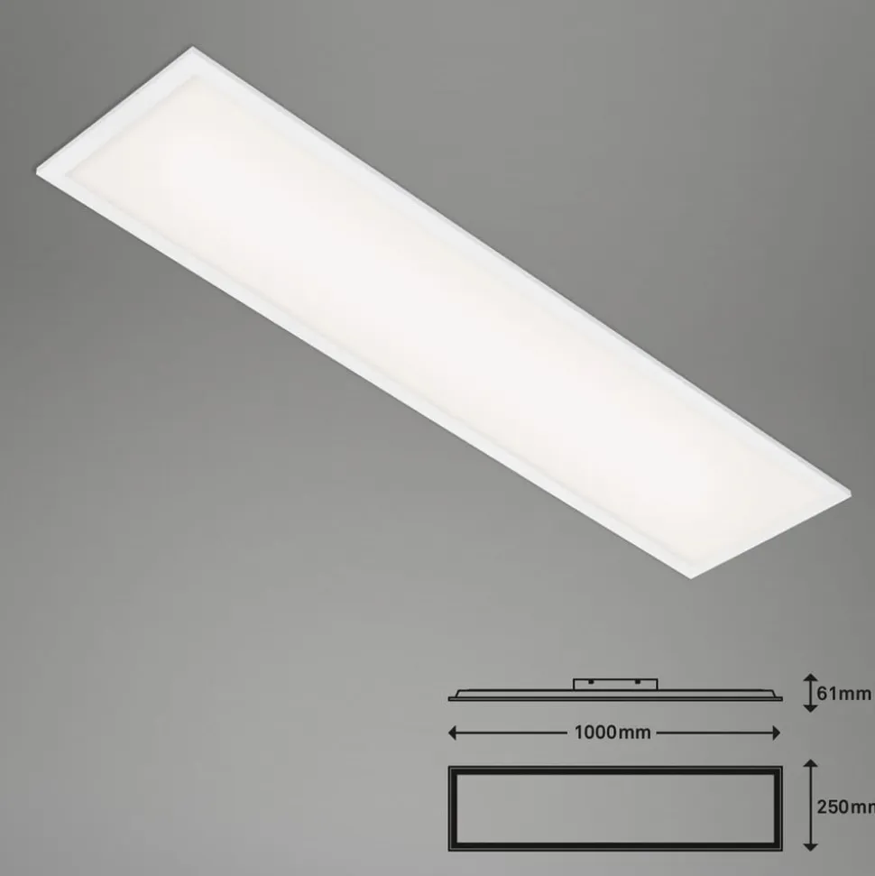 Simple LED-panel, hvidt, ultrafladt, 100 x 25 cm