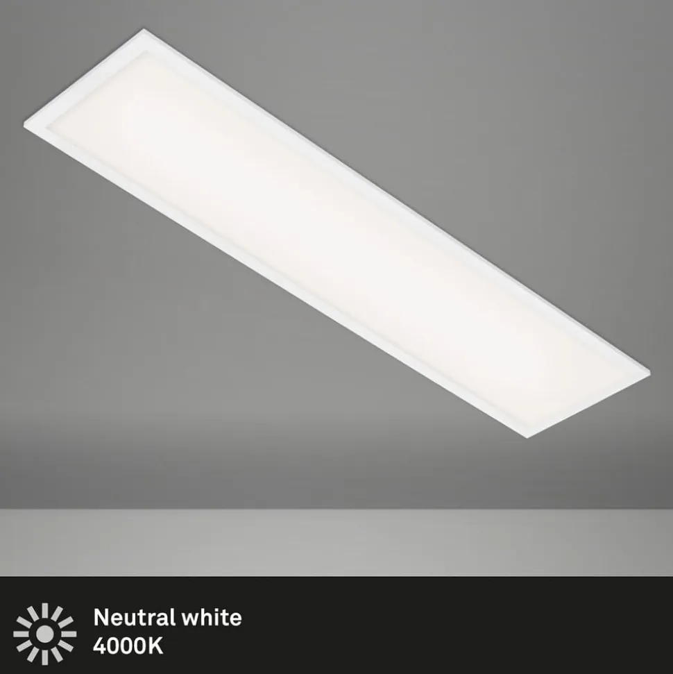 Simple LED-panel, hvidt, ultrafladt, 100 x 25 cm