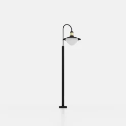 Sirmione vejlampe med glasskærm