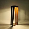 Skaal LED solcelle-lanterne med sensor, corten, 70 cm