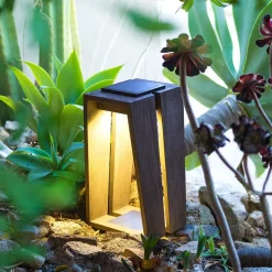 Skaal LED solcelle-lanterne med sensor, 39 cm