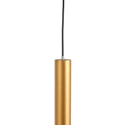 Skinne system 48V Lumaro, pendel, rørpære, 3 lyskilder, guld, CCT
