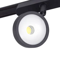 Skinne system 48V Lumaro, spots, 5 lyskilder, sort, Ø 7,3cm