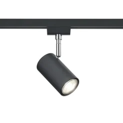 Skinnespot DUOline 782401, Ø 6 cm, sort, 2-faset, GU10