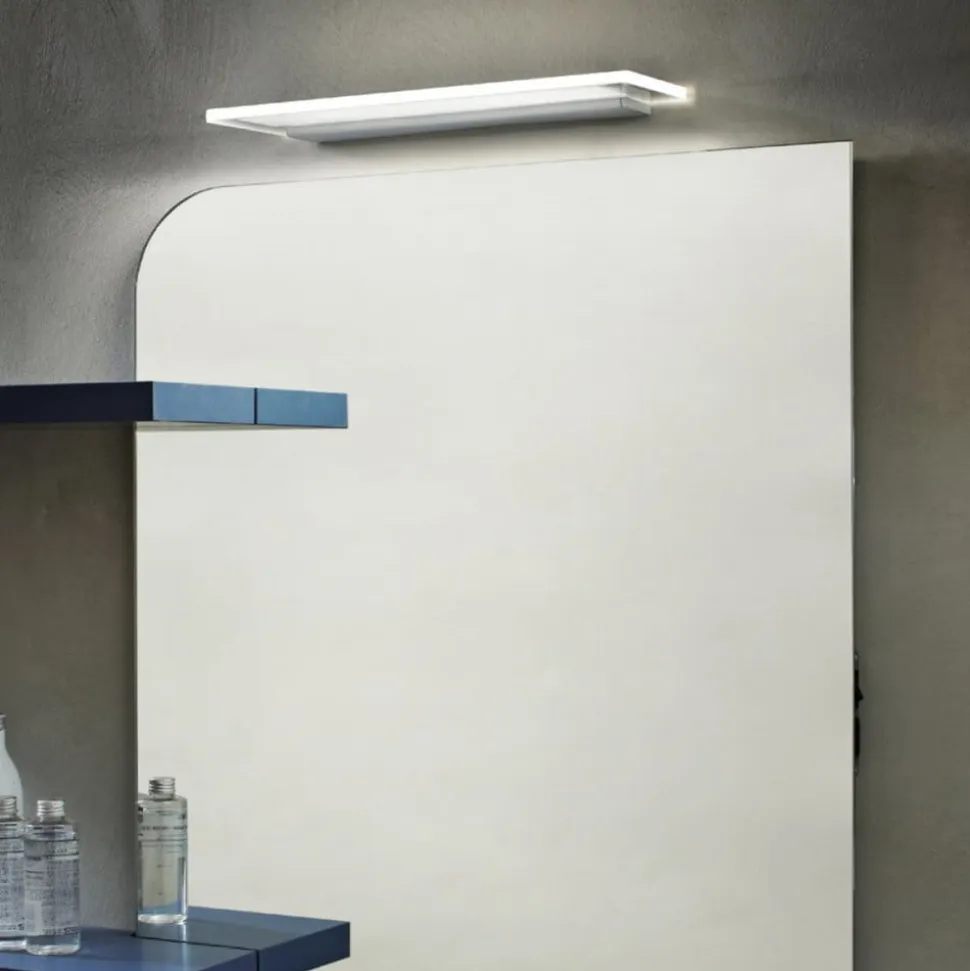 Skinny LED-væglampe, hvid, aluminium, PMMA, op/ned