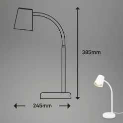 Skriva bordlampe, GU10-fatning, hvid