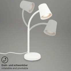 Skriva bordlampe, GU10-fatning, hvid