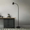 Skriva gulvlampe, justerbar, GU10, sort