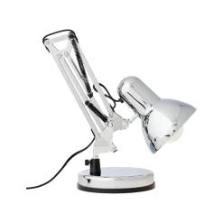 Skrivebordslampe Henry, krom, højde 50 cm, justerbar
