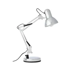 Skrivebordslampe Henry, krom, højde 50 cm, justerbar