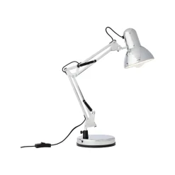 Skrivebordslampe Henry, krom, højde 50 cm, justerbar