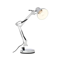 Skrivebordslampe Henry, krom, højde 50 cm, justerbar
