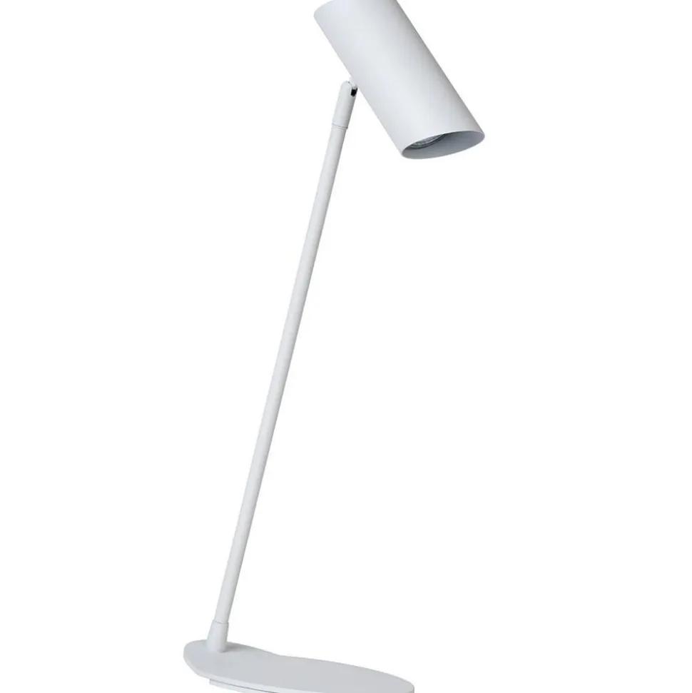 Skrivebordslampe i hvidt metal Hester