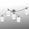 Skærme af hvidt stof - loftslampe Garda