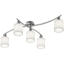 Skærme af hvidt stof - loftslampe Garda