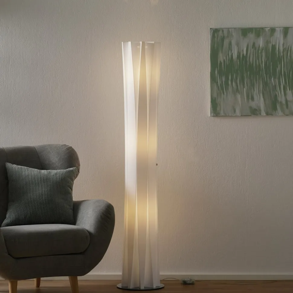 Slamp Bach gulvlampe, højde 161 cm, hvid