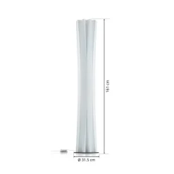 Slamp Bach gulvlampe, højde 161 cm, hvid