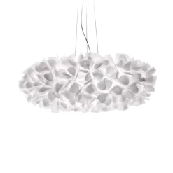 Slamp hængelampe Clizia Mama Non Mama, Ø78cm, hvid/klar