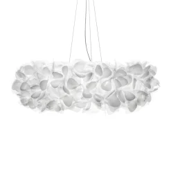 Slamp hængelampe Clizia Mama Non Mama, Ø78cm, hvid/klar
