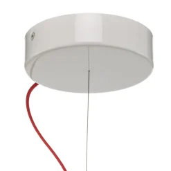 Slamp hængelampe Clizia Mama Non Mama, Ø53cm, hvid/rød