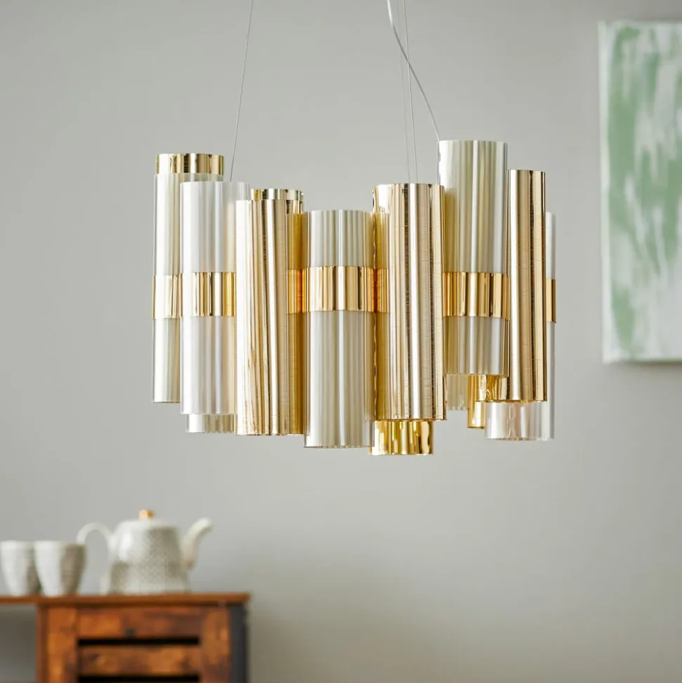 Slamp La Lollo M LED-hængelampe, guld