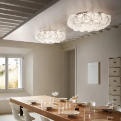 Slamp La Vie L loftlampe, bredde 71 cm, hvid