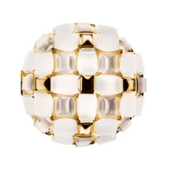 Slamp Mida væglampe, 50 cm, hvid-guld