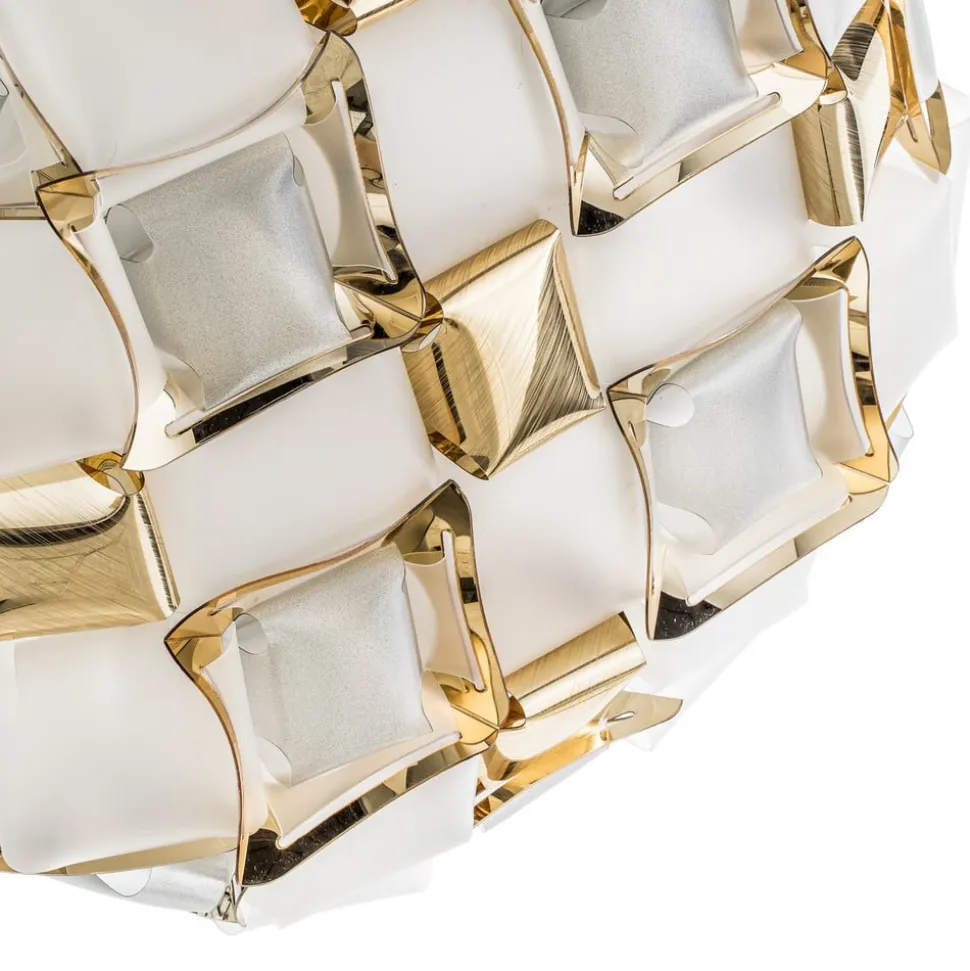 Slamp Mida væglampe, 50 cm, hvid-guld