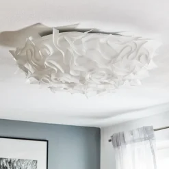 Slamp Veli designer loftlampe, Ø 78 cm, opal