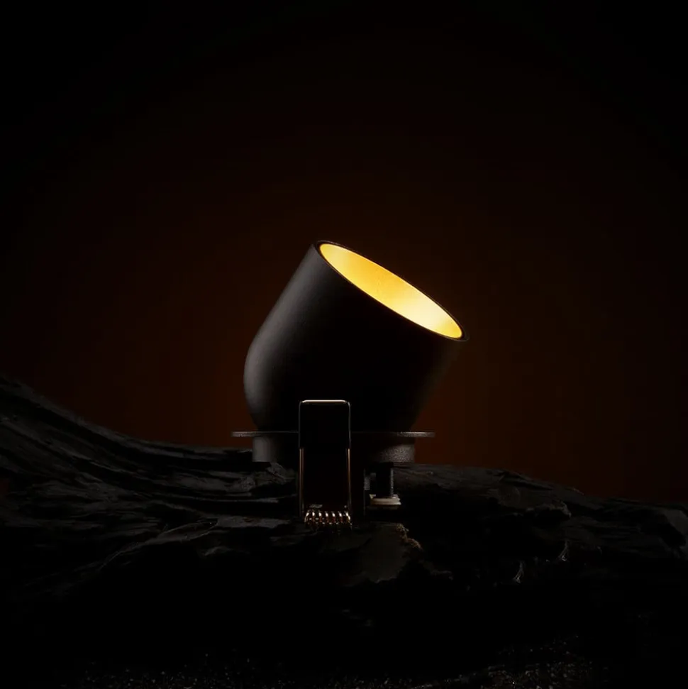 SLC Cup LED-indbygningsdownlight sort/guld 3.000 K