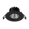 SLC DL04 LED-indbygningslampe sort 2.700 K