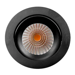 SLC DL04 LED-indbygningslampe sort 3.000 K