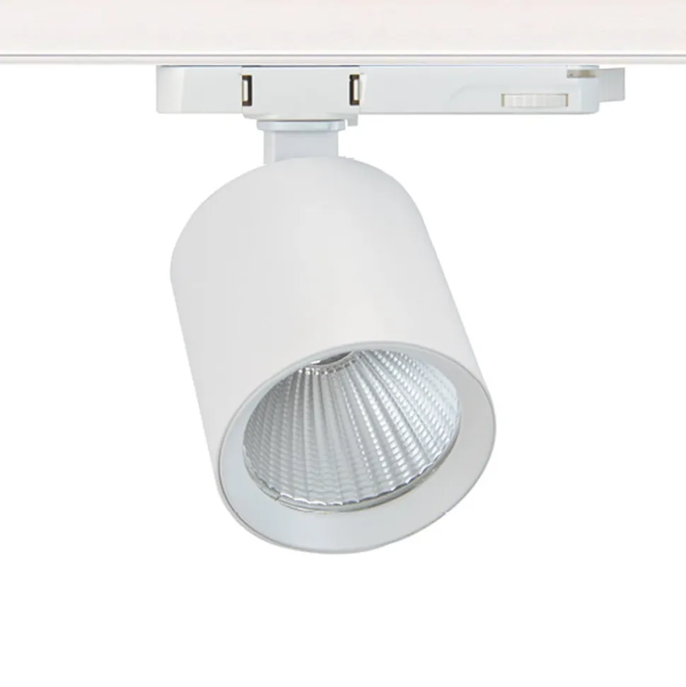 SLC LED track spot Fox, hvid, 3.000 K, 3-fase skinne