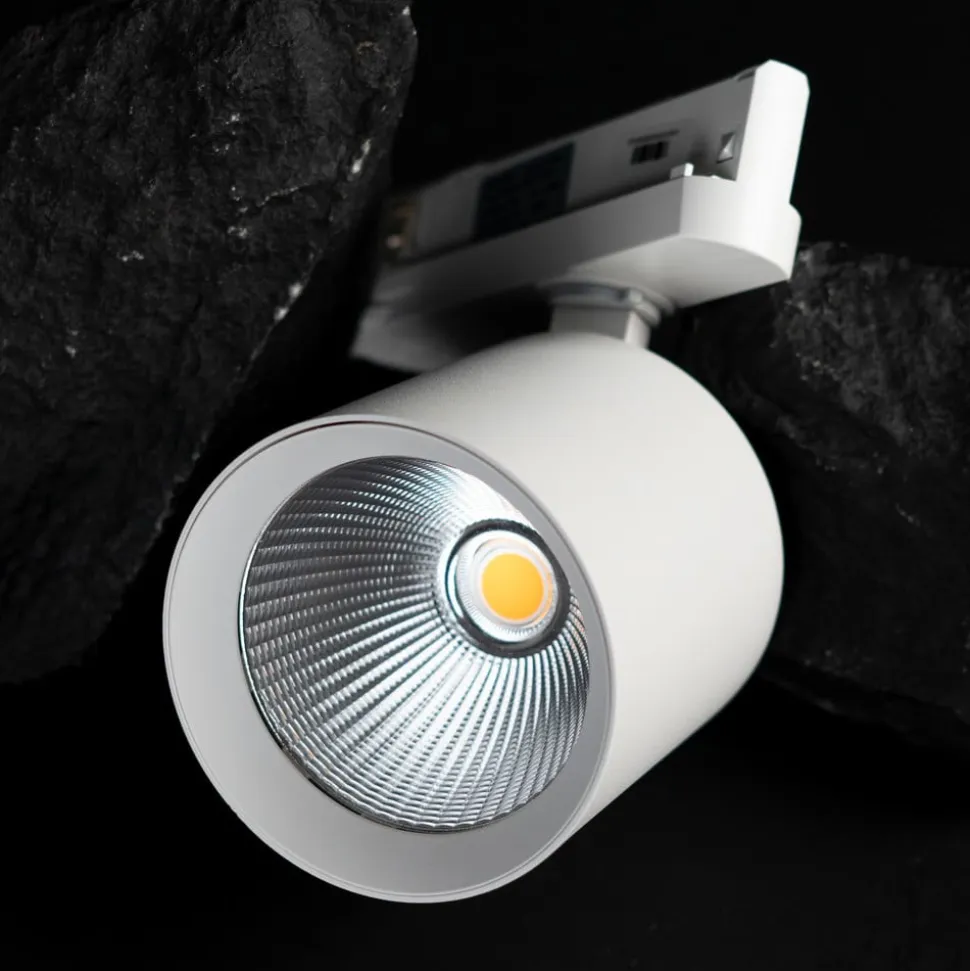 SLC LED track spot Fox, hvid, 3.000 K, 3-fase skinne