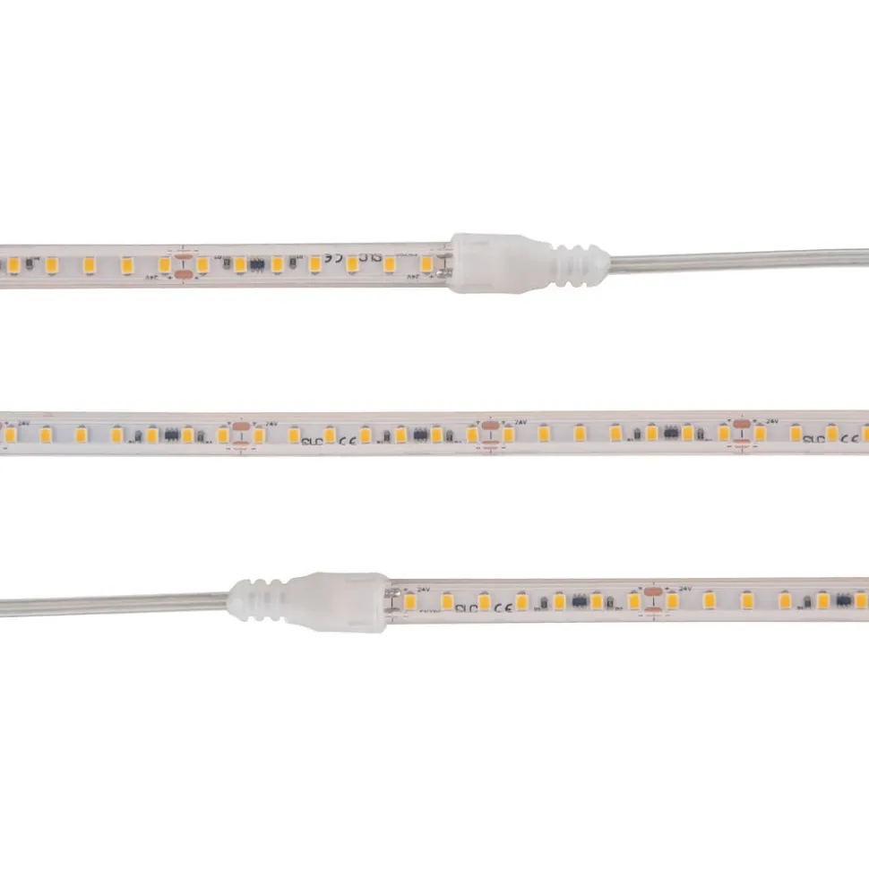 SLC LED-Strip sauna op til 105°C, 24V IP67 5m 3.000K
