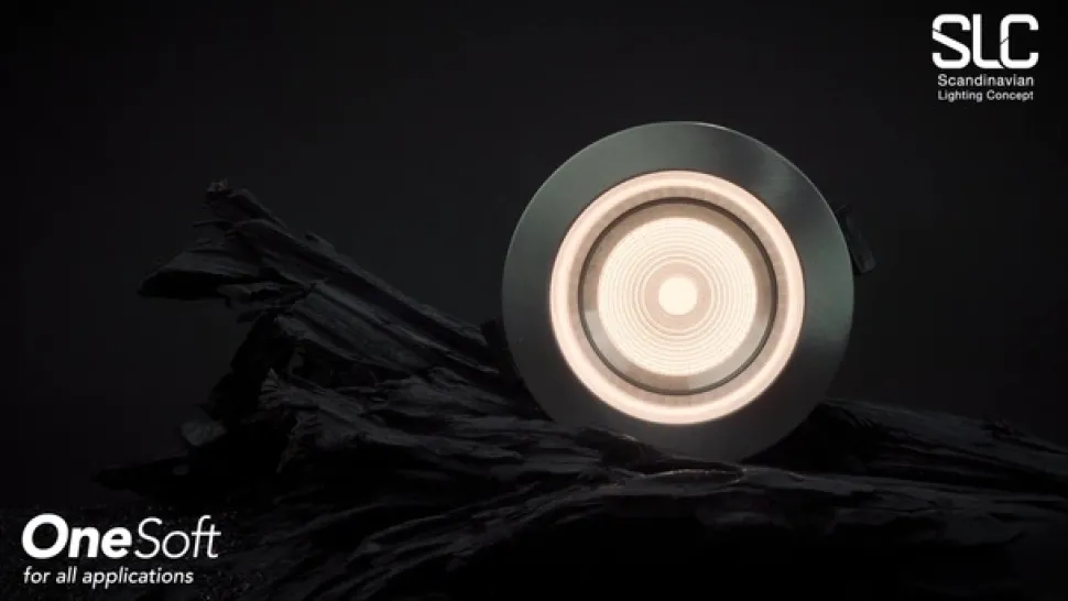 SLC One 360° LED-indbygningslampe dæmp-til-varm aluminium