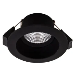 SLC One Soft LED indbygningsspot sort 3.000K