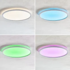 Slim LED-panel rundt RGBW effekt Ø42cm hvidt