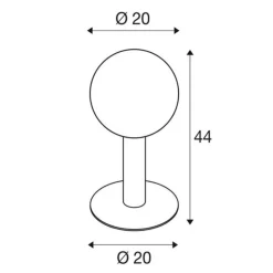 SLV Gloo Pure 44 Piedestallampe, højde 44 cm